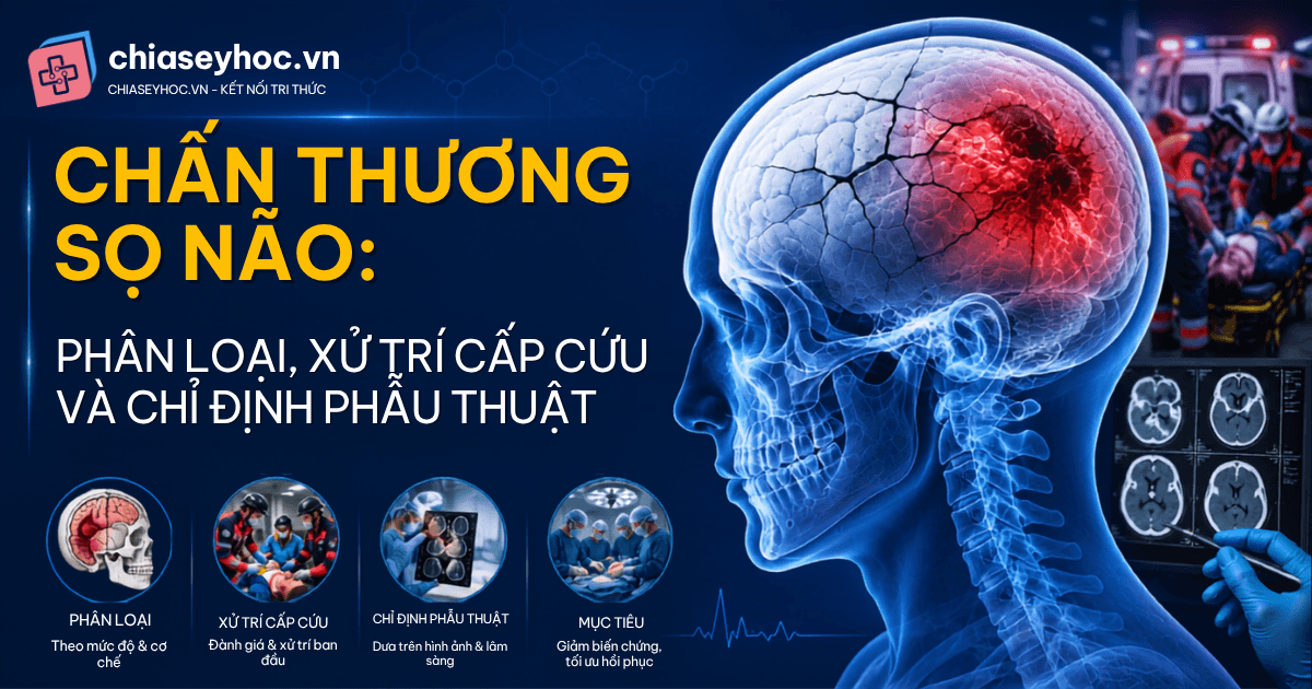 Chấn Thương Sọ Não: Phân Loại, Xử Trí Cấp Cứu và Chỉ Định Phẫu Thuật